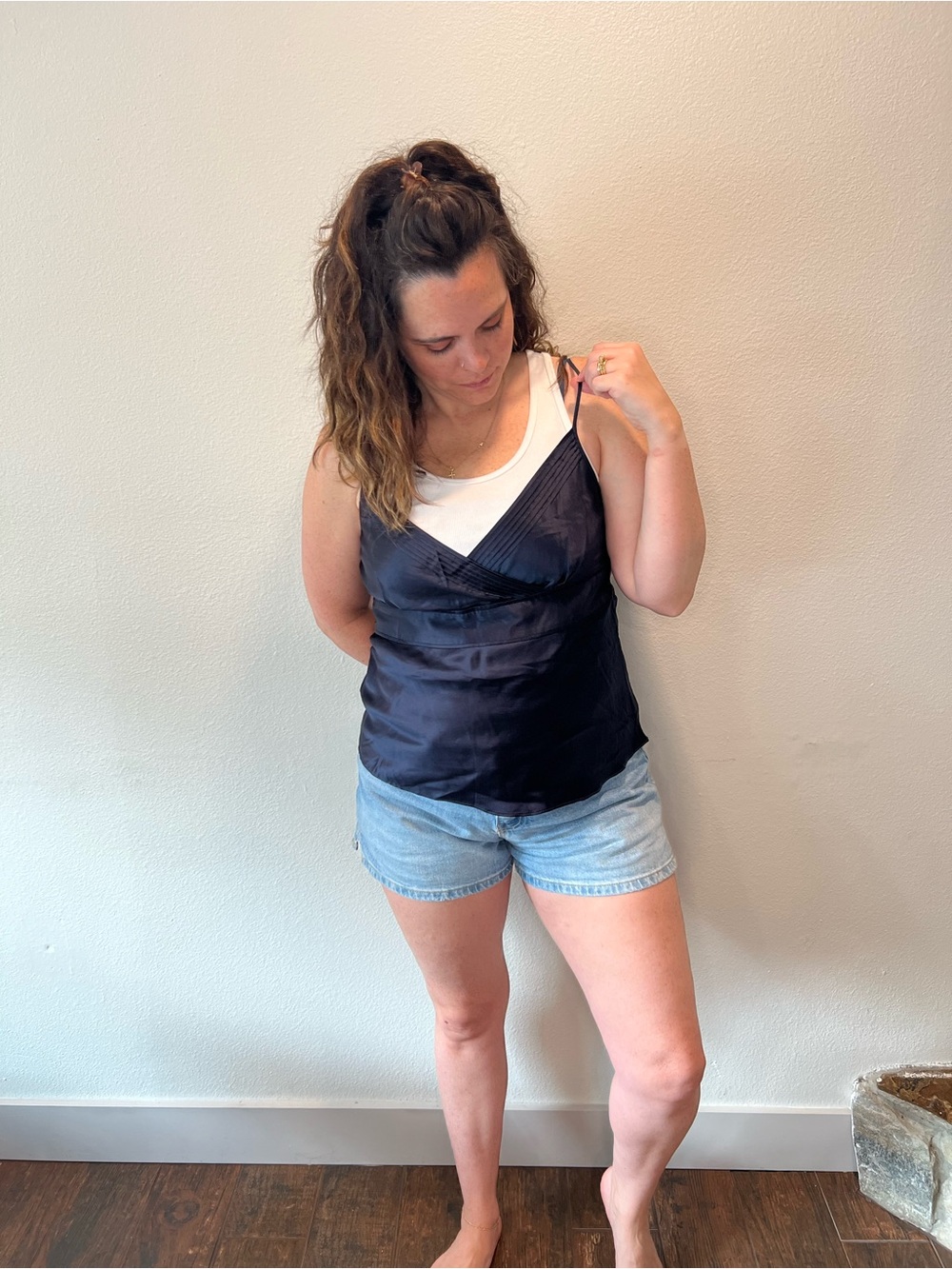 J. Crew Navy Silk Camisole - Picture 6 of 6